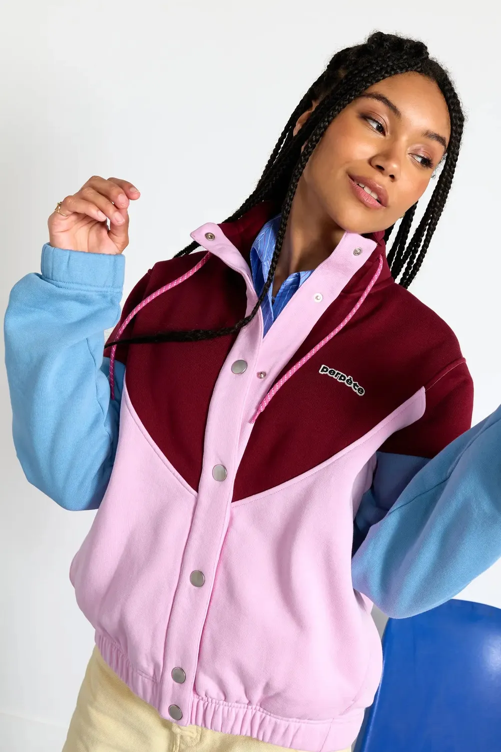 Perpète Laura veste rose XS-XXL molleton