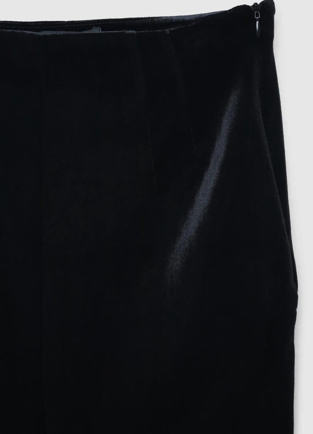 Calliope jupe longuette femme chenille zip latéral