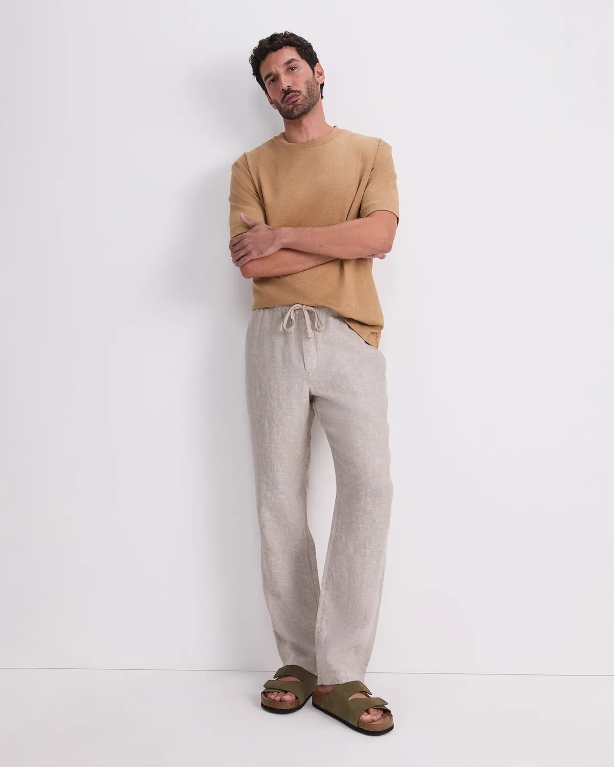 Sportscraft Caffery pantalon lin teint en fil homme