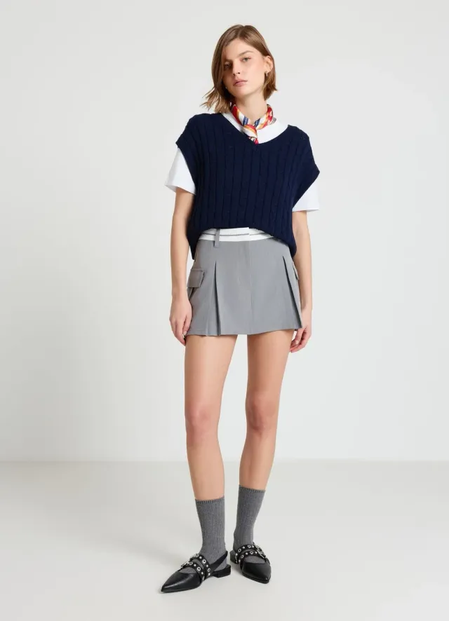 Calliope jupe-short cargo femme poches cargo