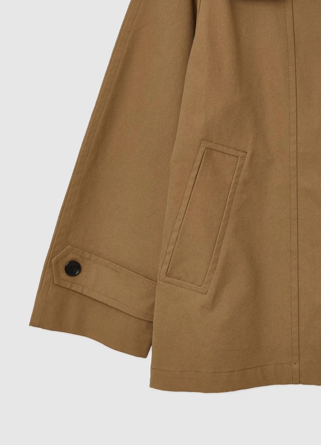 Calliope manteau femme col haut coton regular