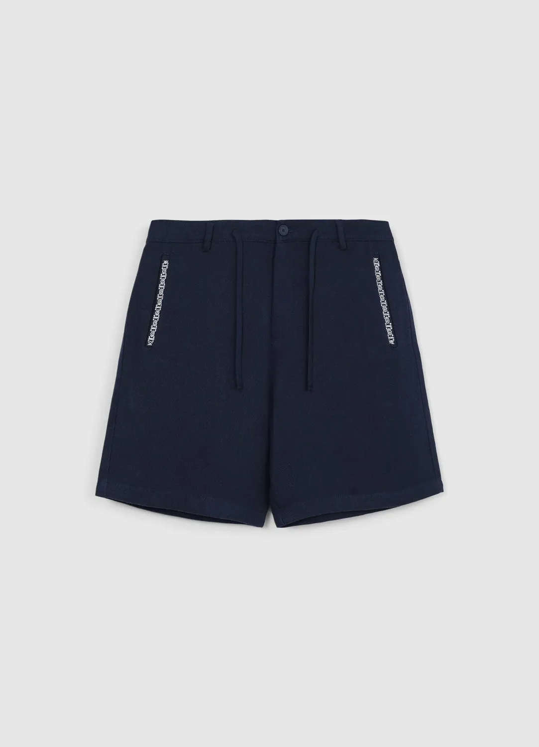 Calliope Short chino homme cordon taille broderie