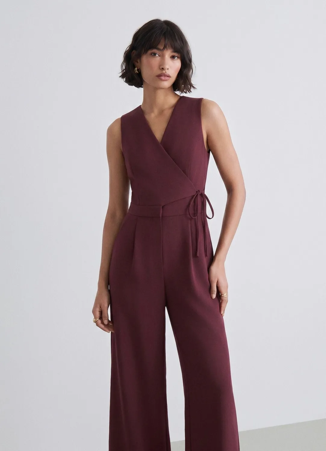 Calliope combinaison longue femme portefeuille nœud