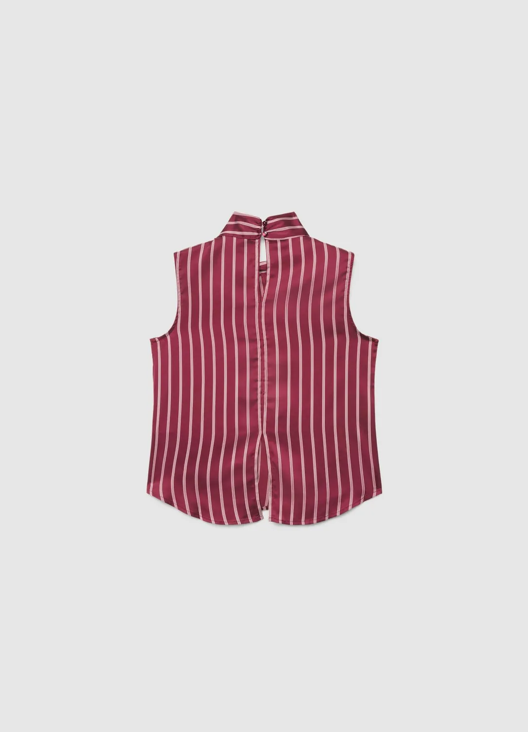 Calliope top rayé femme lavallière sans manches