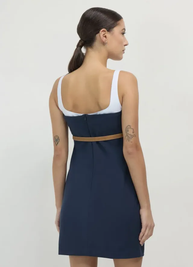 Calliope Atelier robe fourreau courte ceinture femme