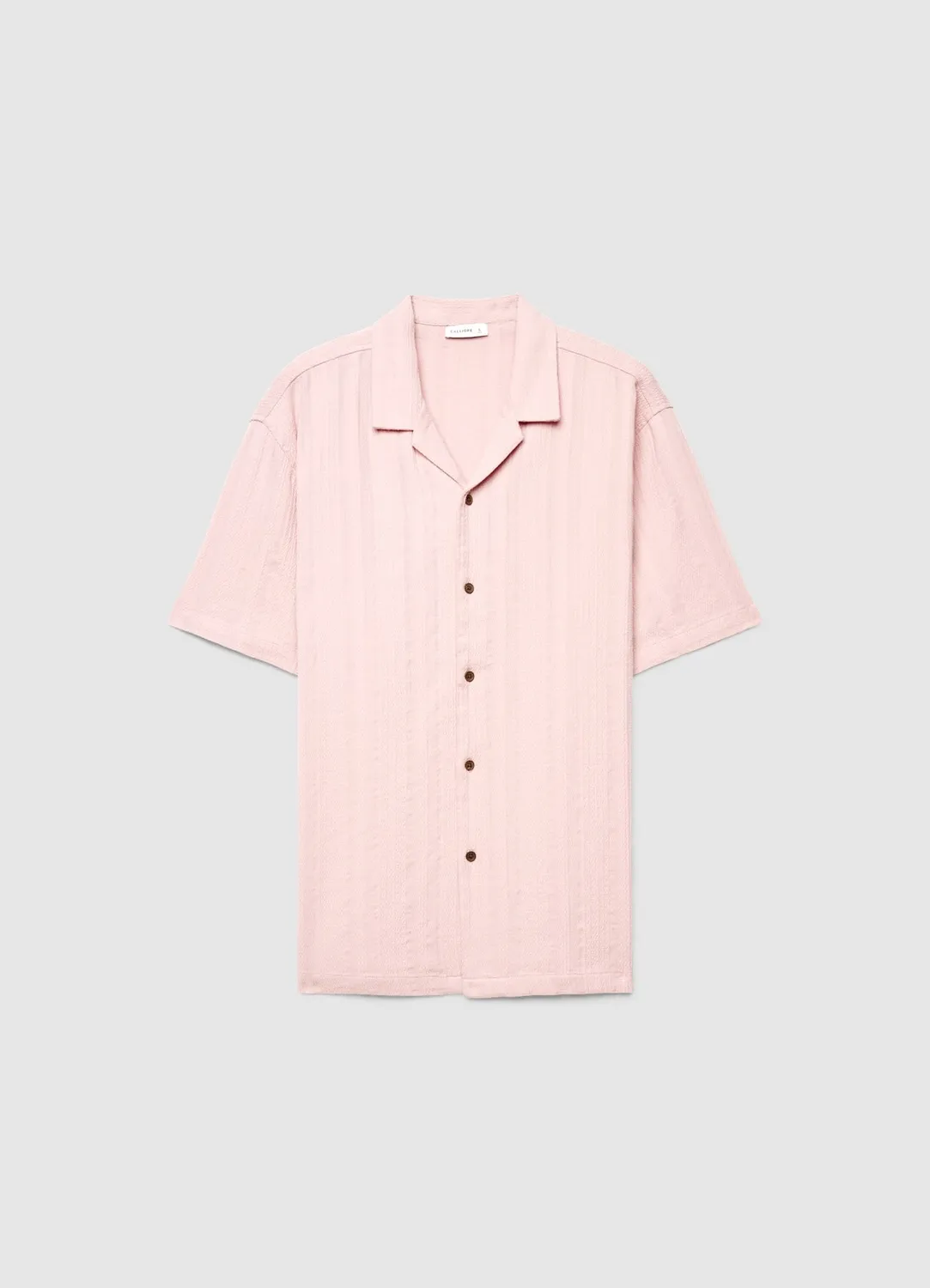 Chemise Calliope bowling homme jacquard rayures manches courtes