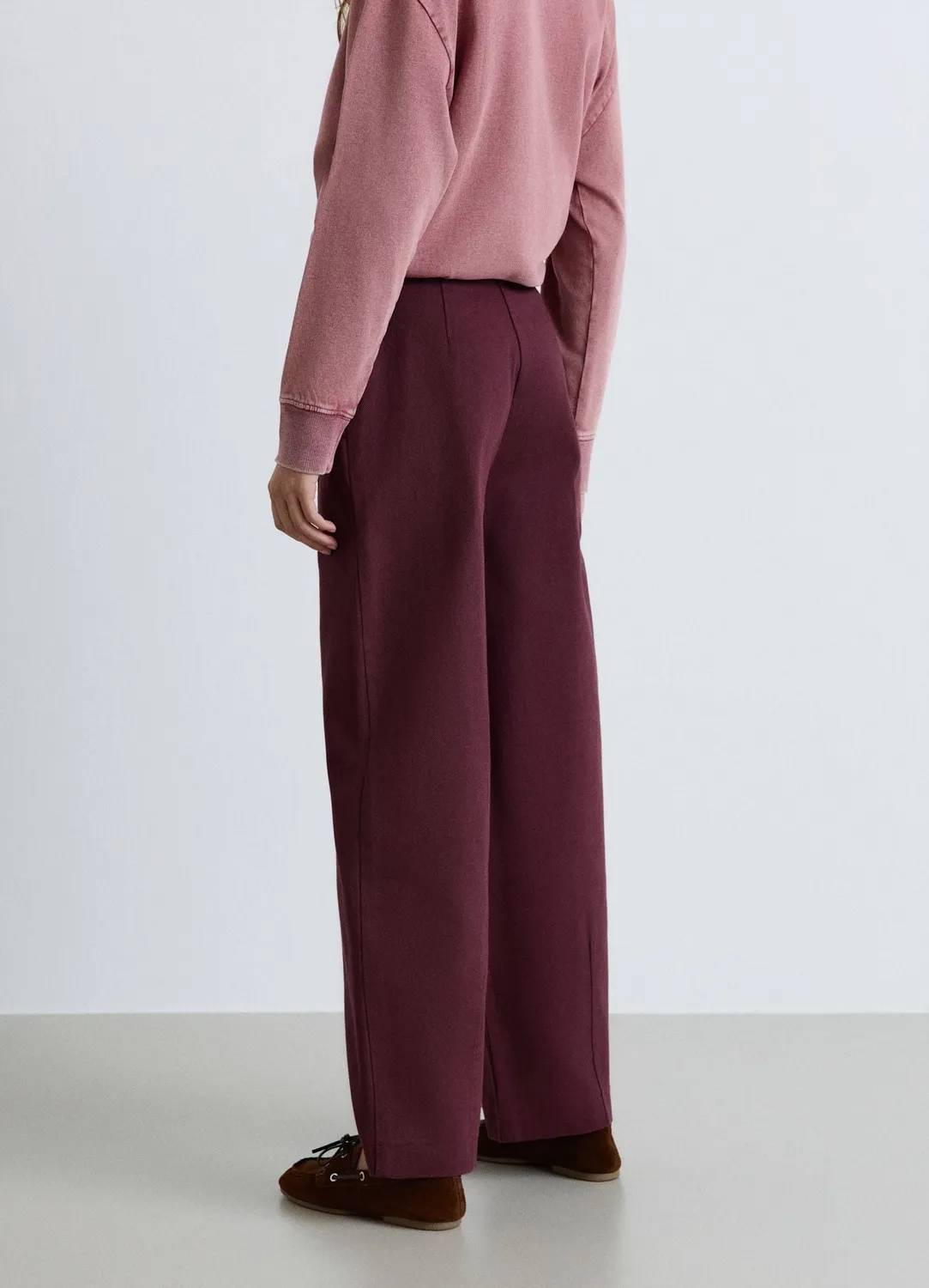 Calliope pantalon balloon femme taille haute uni