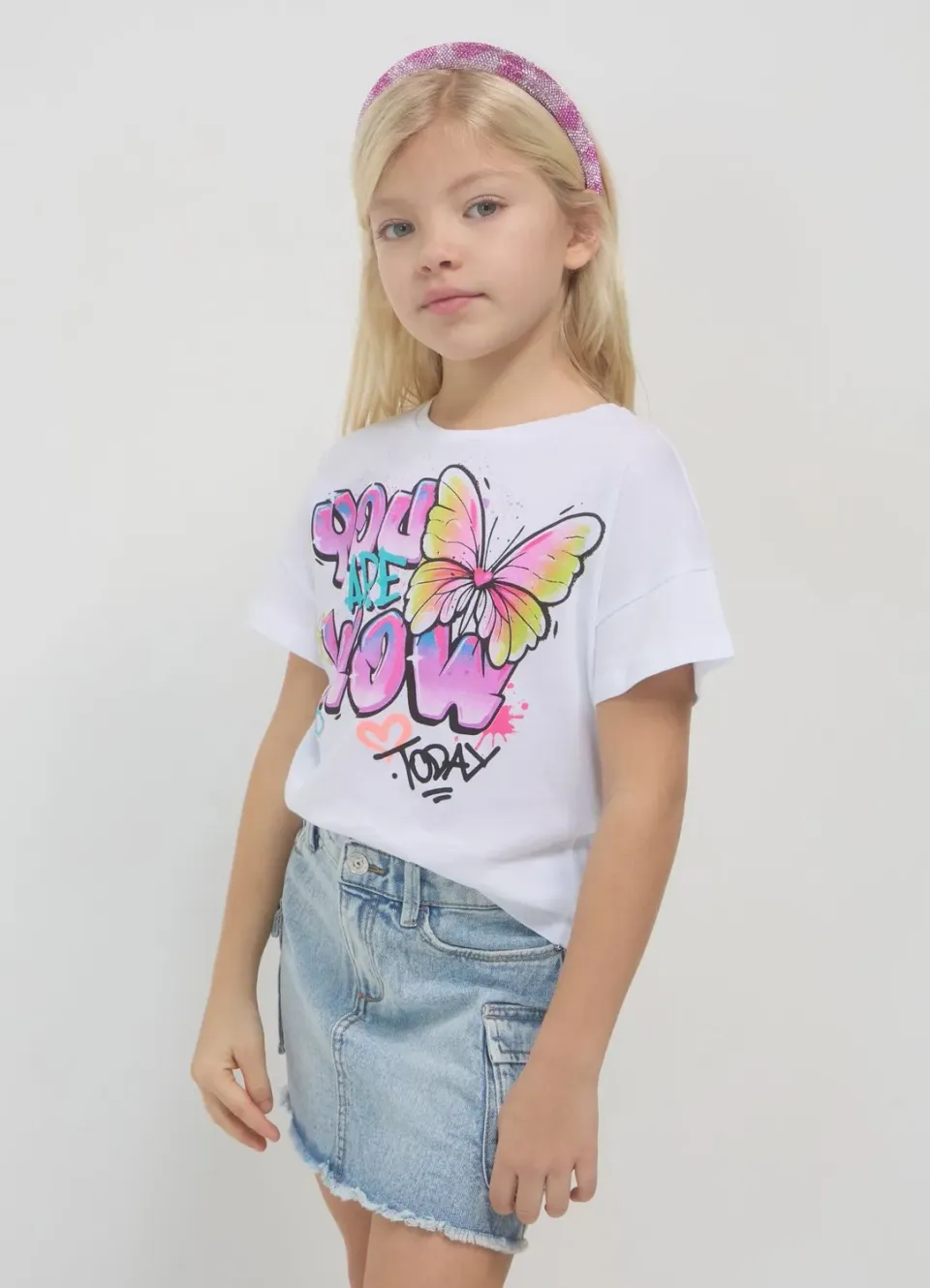 Calliope t-shirt fille coton imprimé manches courtes