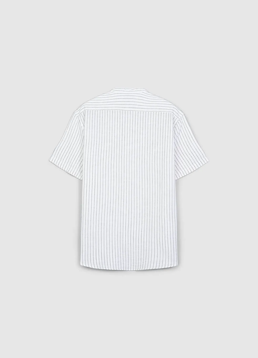 Calliope chemise coréenne homme rayée coton manches courtes
