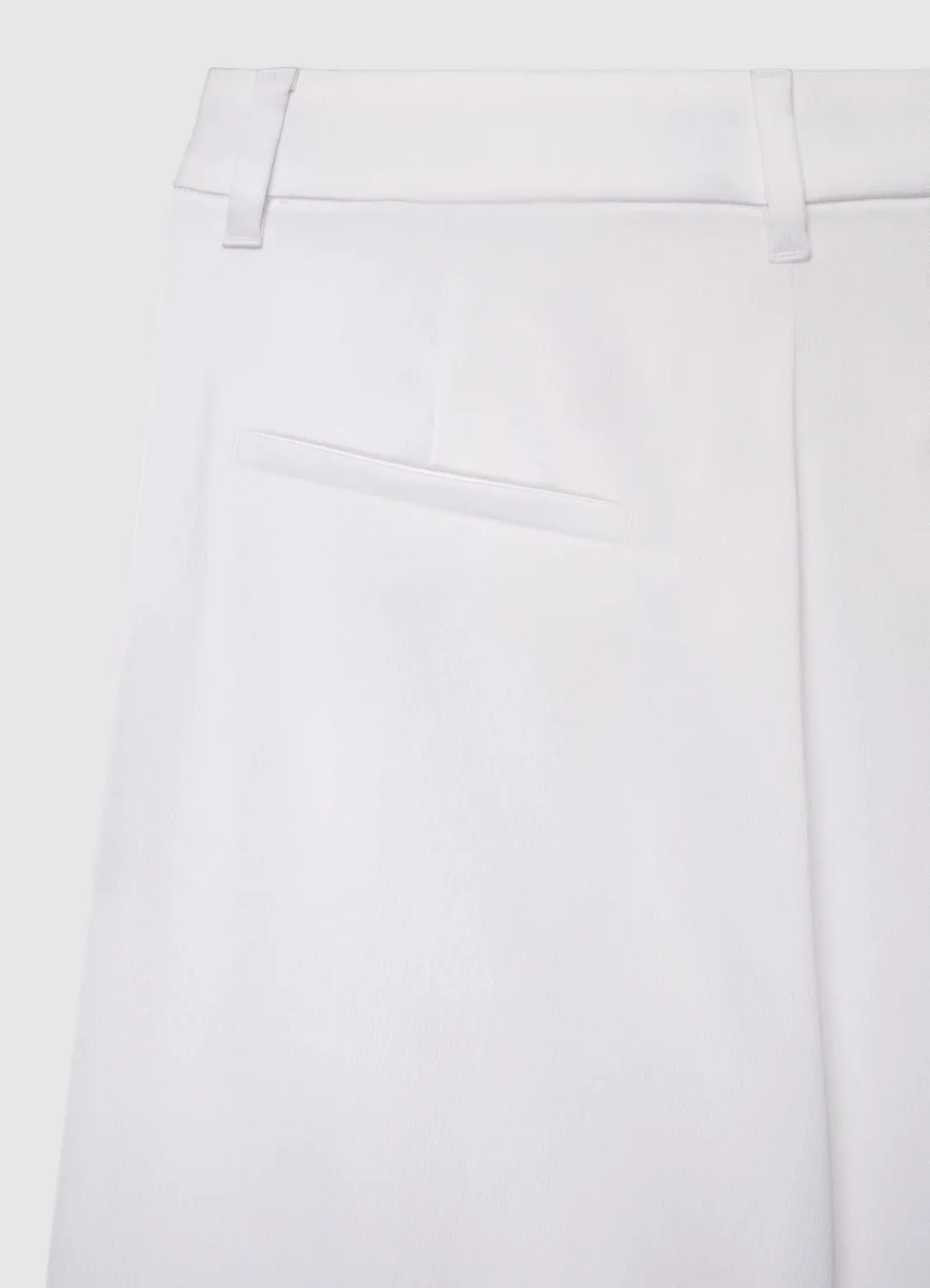 Calliope pantalon long femme simili satin taille haute