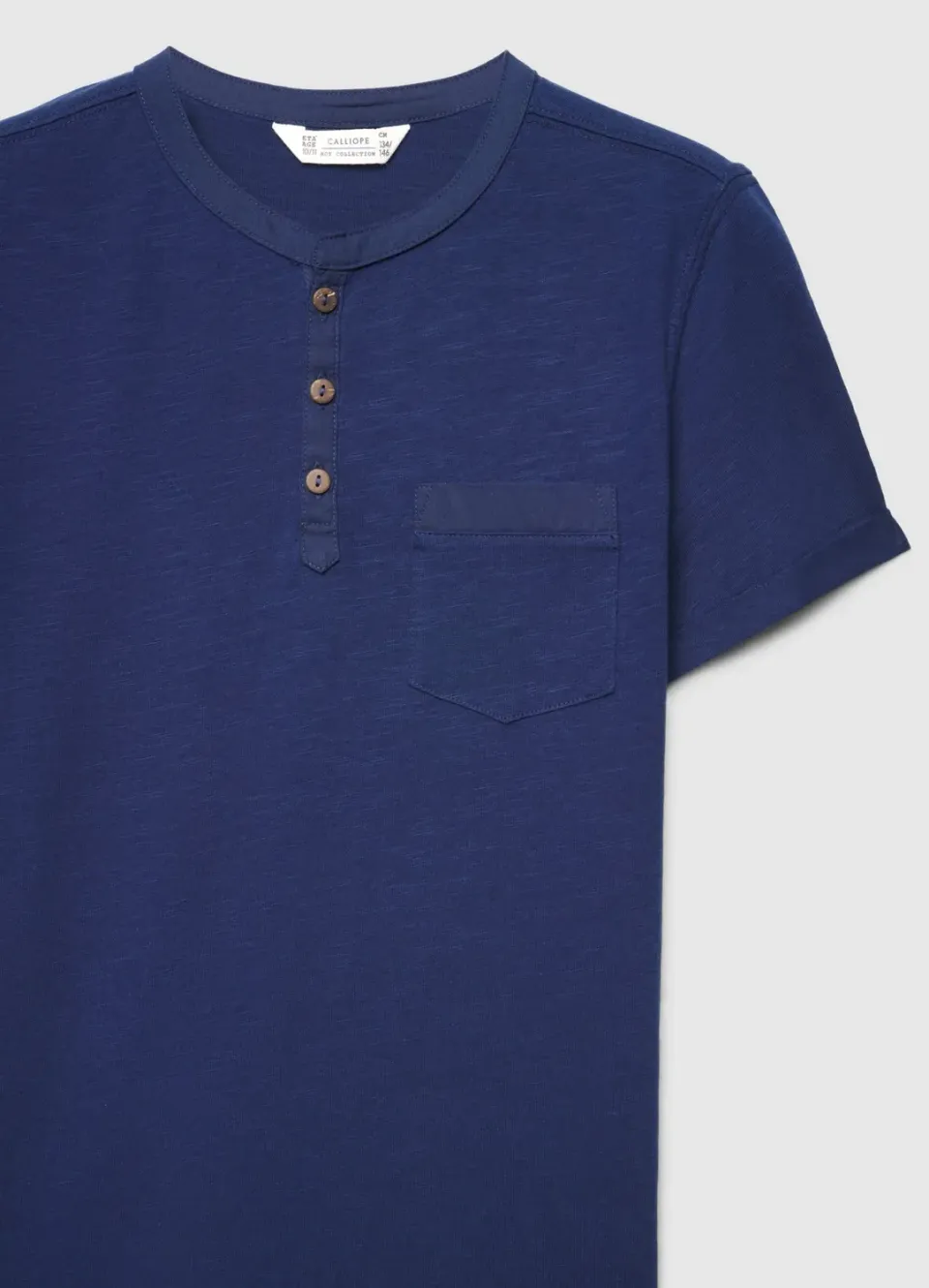 Calliope t-shirt col boutonné poche t-shirt garçon