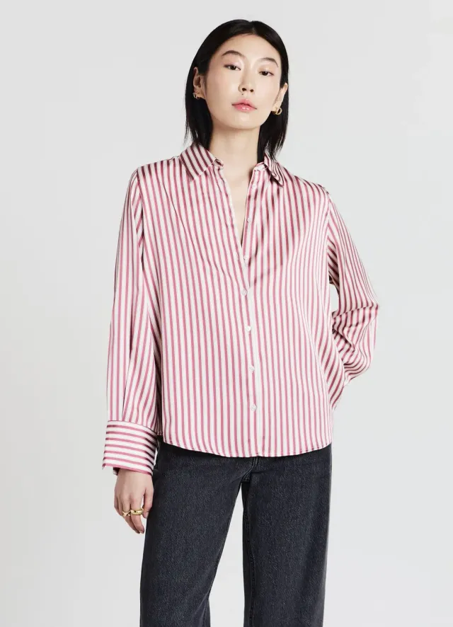 Calliope chemise femme rayée manches longues