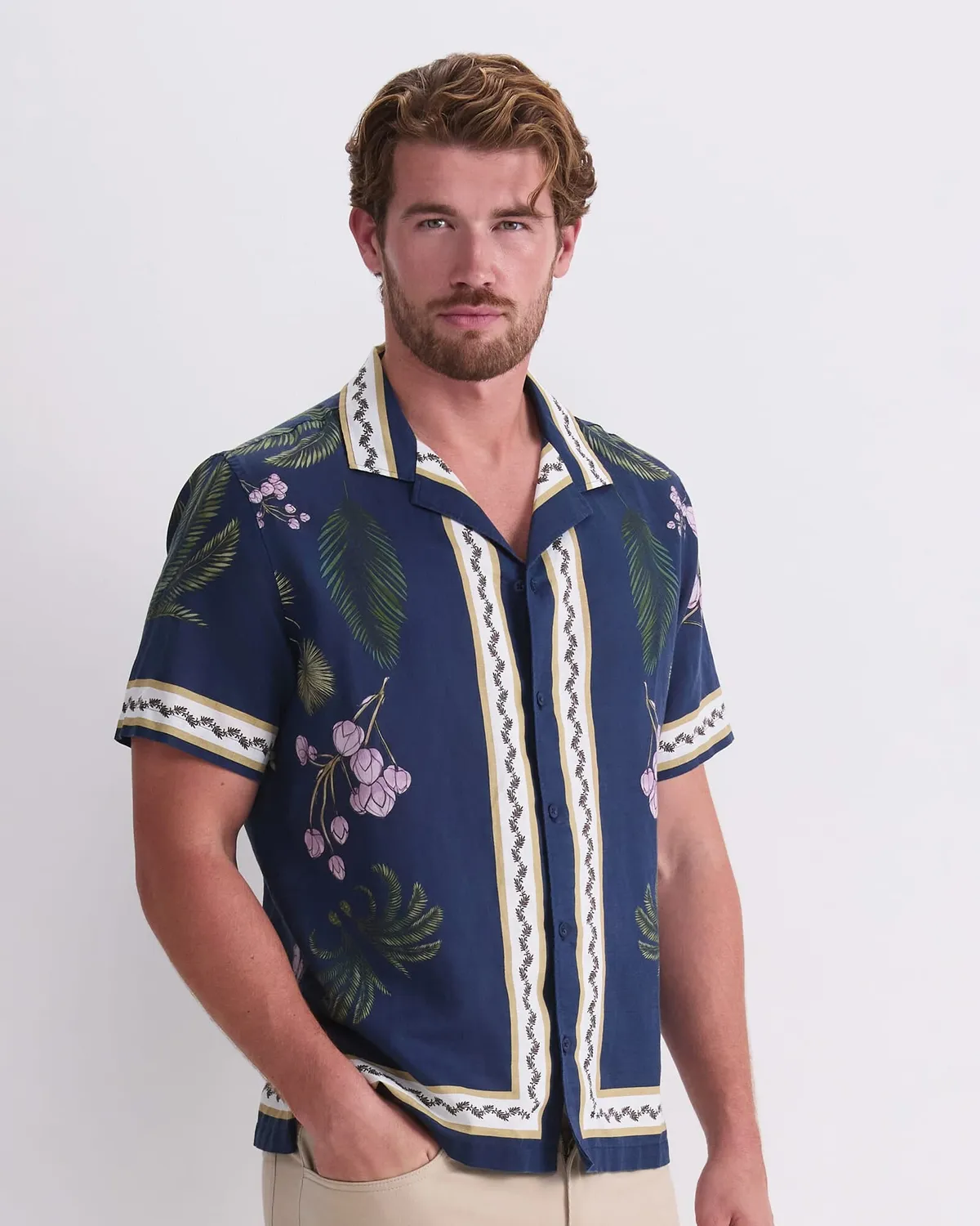 Sportscraft Hamlyn chemise resort lin coton homme