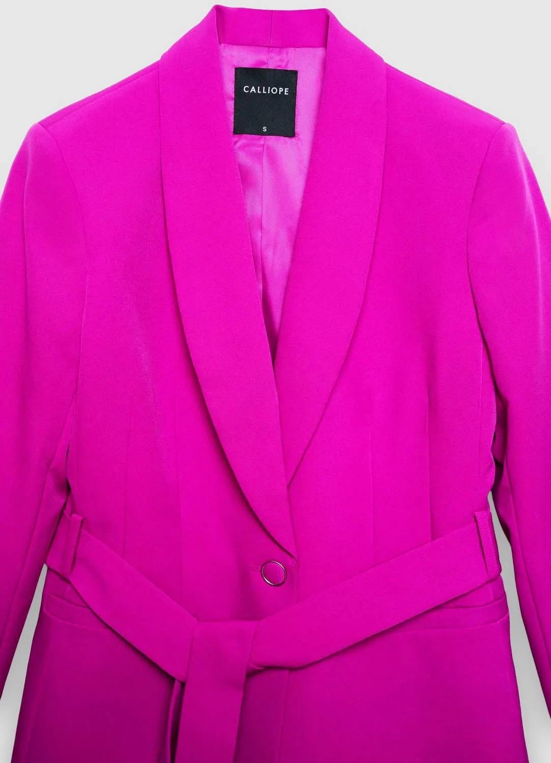 Calliope blazer femme simple boutonnage ceinture