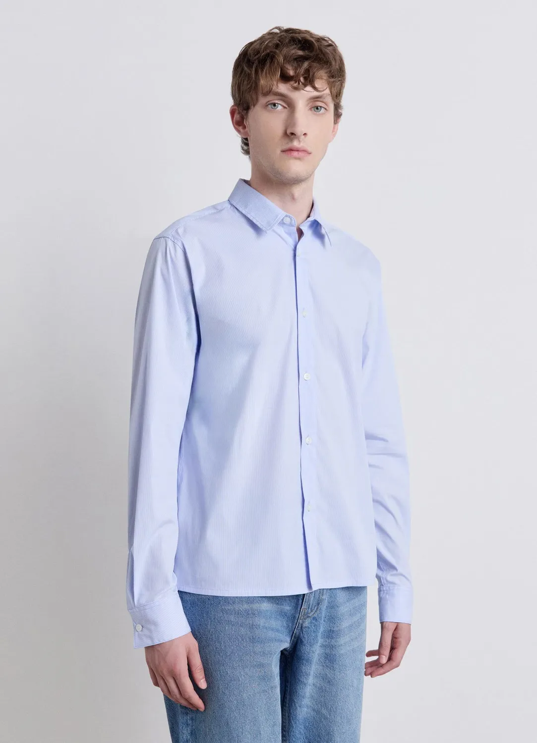 Calliope chemise rayée homme boxy fit manches longues