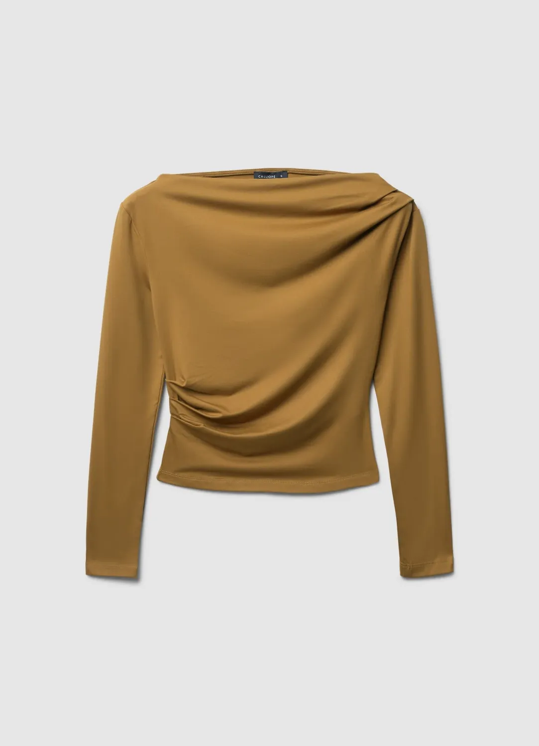 Calliope T-shirt Col Asymétrique Femme Manches Longues