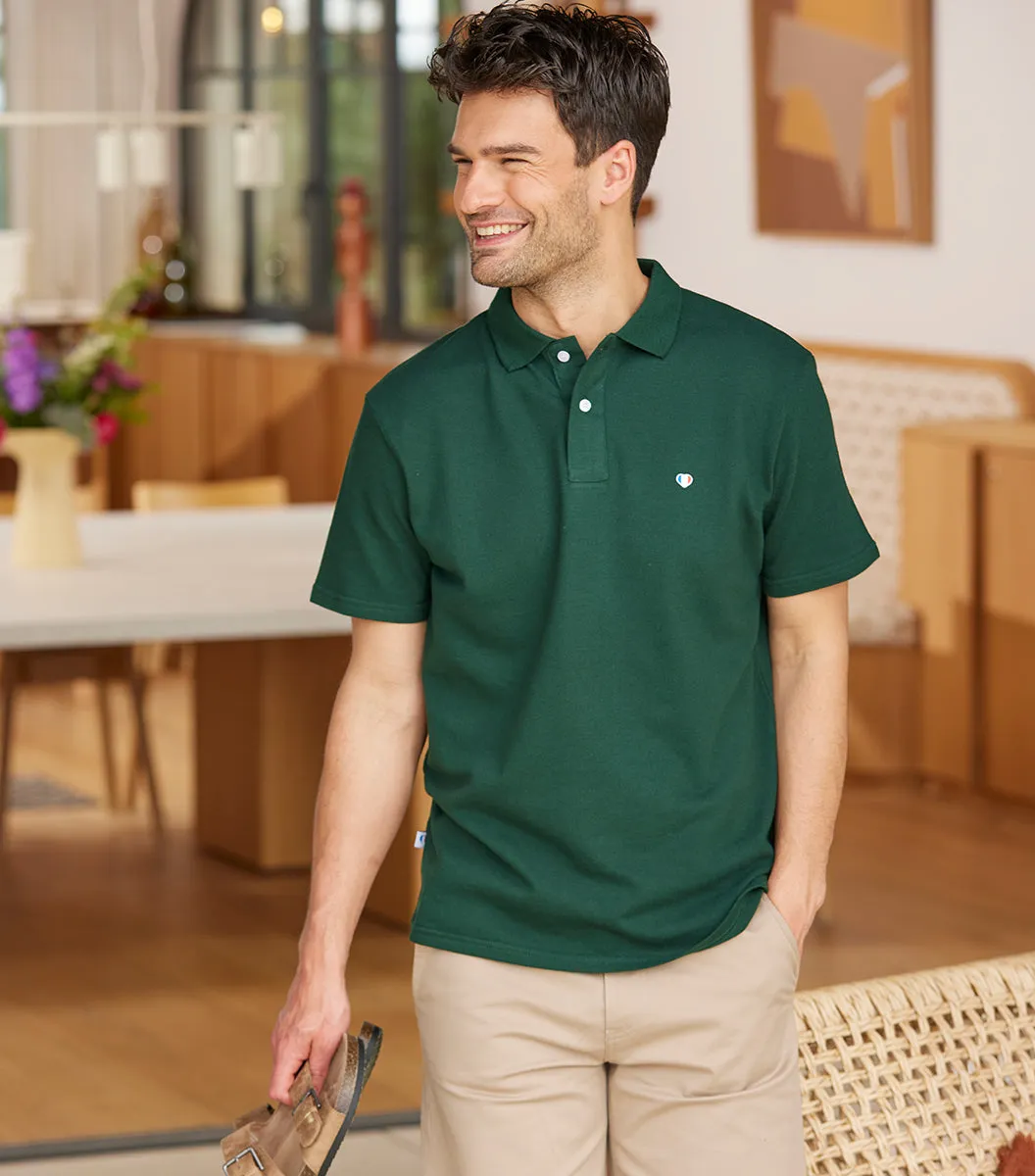 Cocorico Iconique polo homme Sapin coton