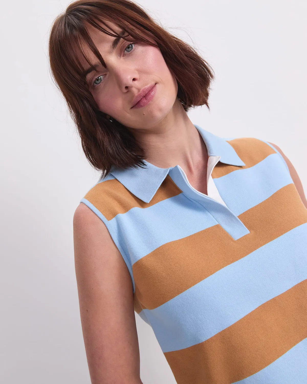 Sportscraft Knit polo débardeur sans manches maille