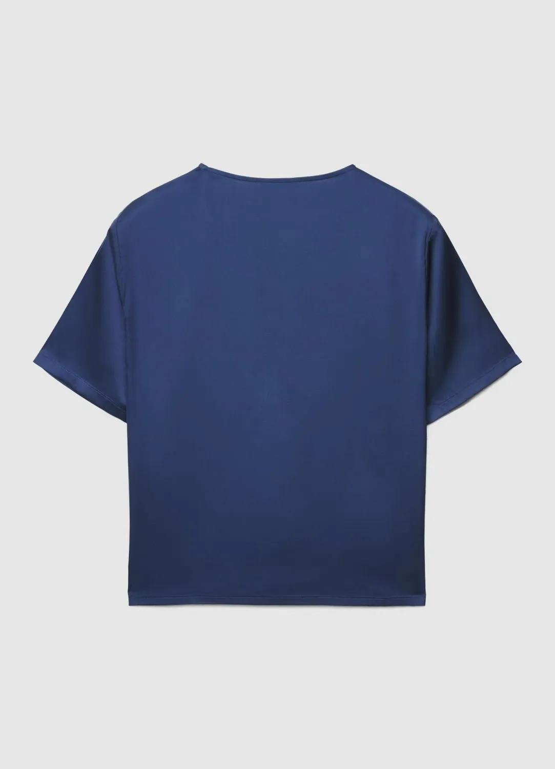Calliope t-shirt satin femme uni col rond