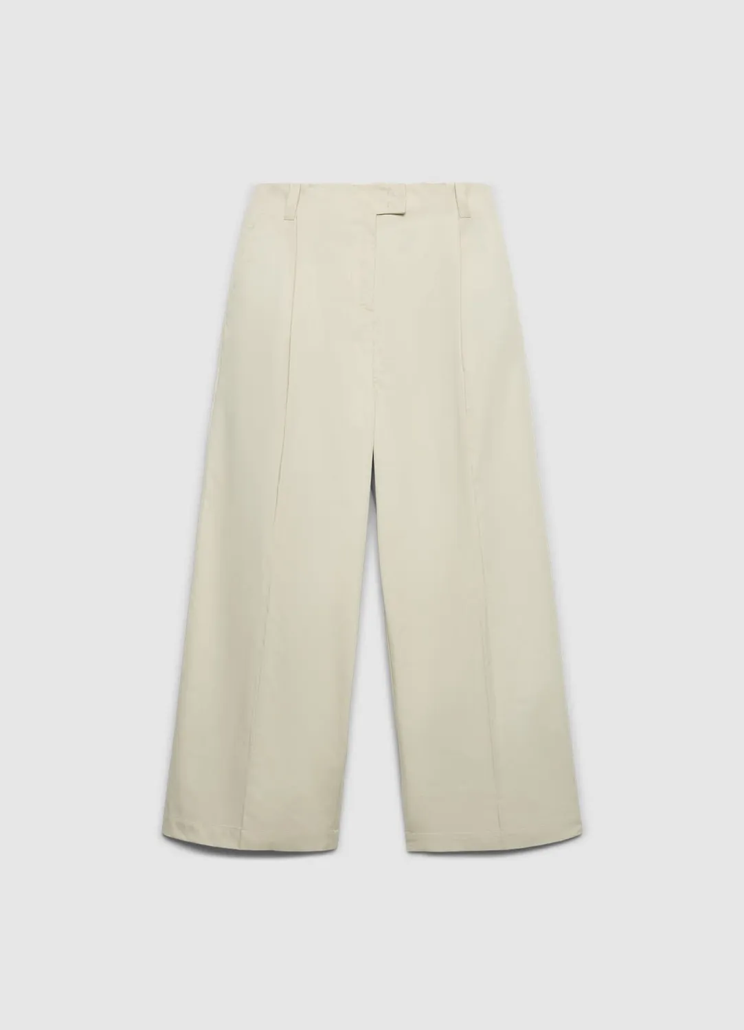 Calliope pantalon palazzo crop femme pinces bureau