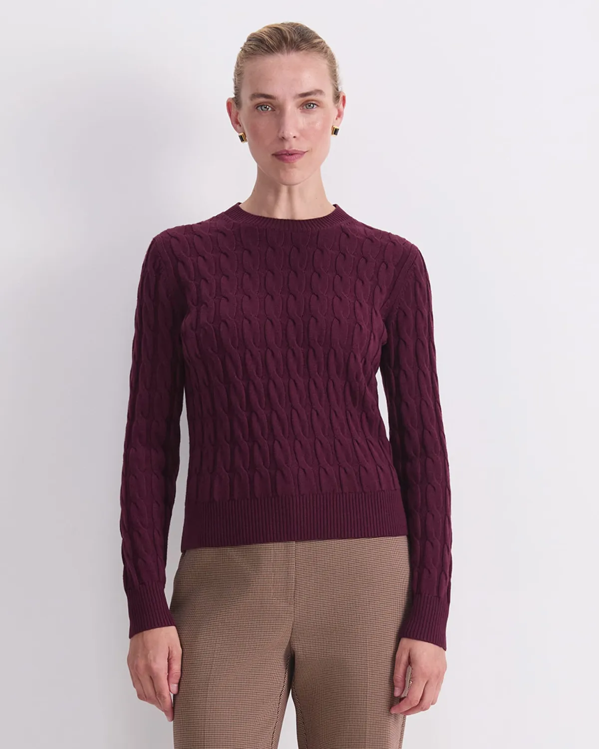 Sportscraft Merino Cable Sweater pull laine mérinos