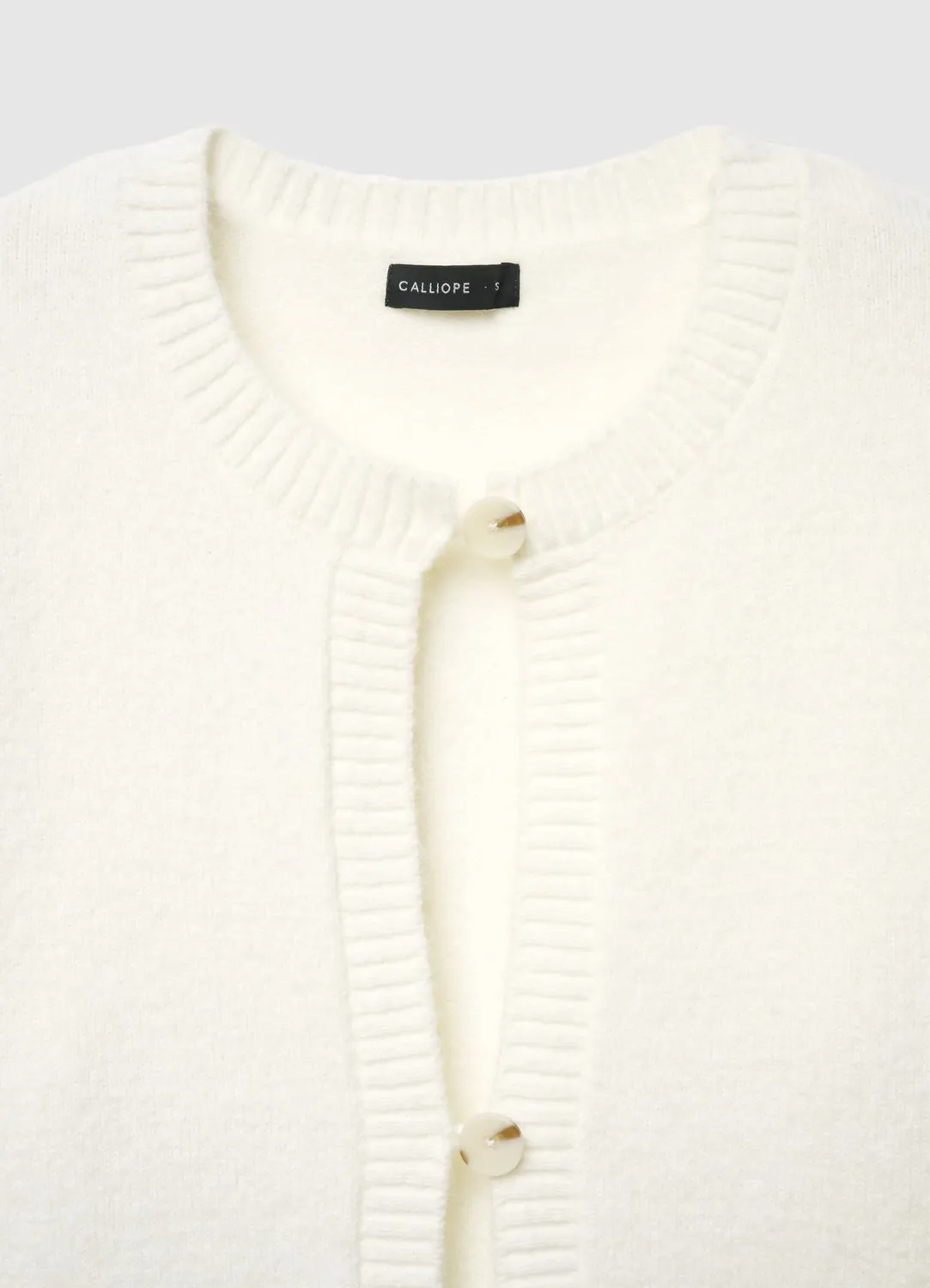 Calliope Cardigan Uni Boutons Femme Col Rond