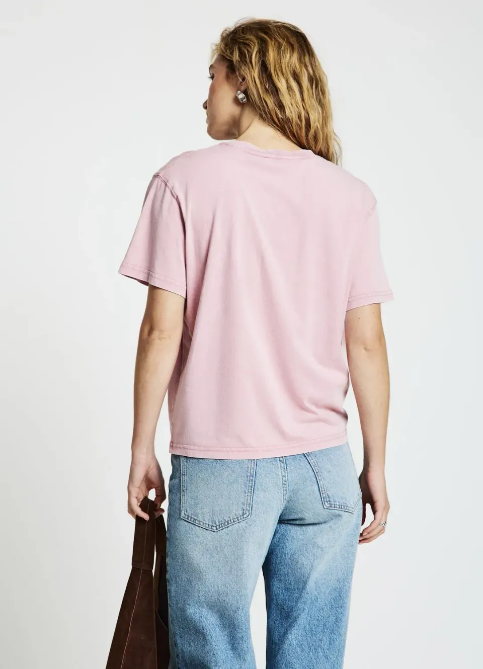 Calliope T-shirt femme col rond uni manches courtes