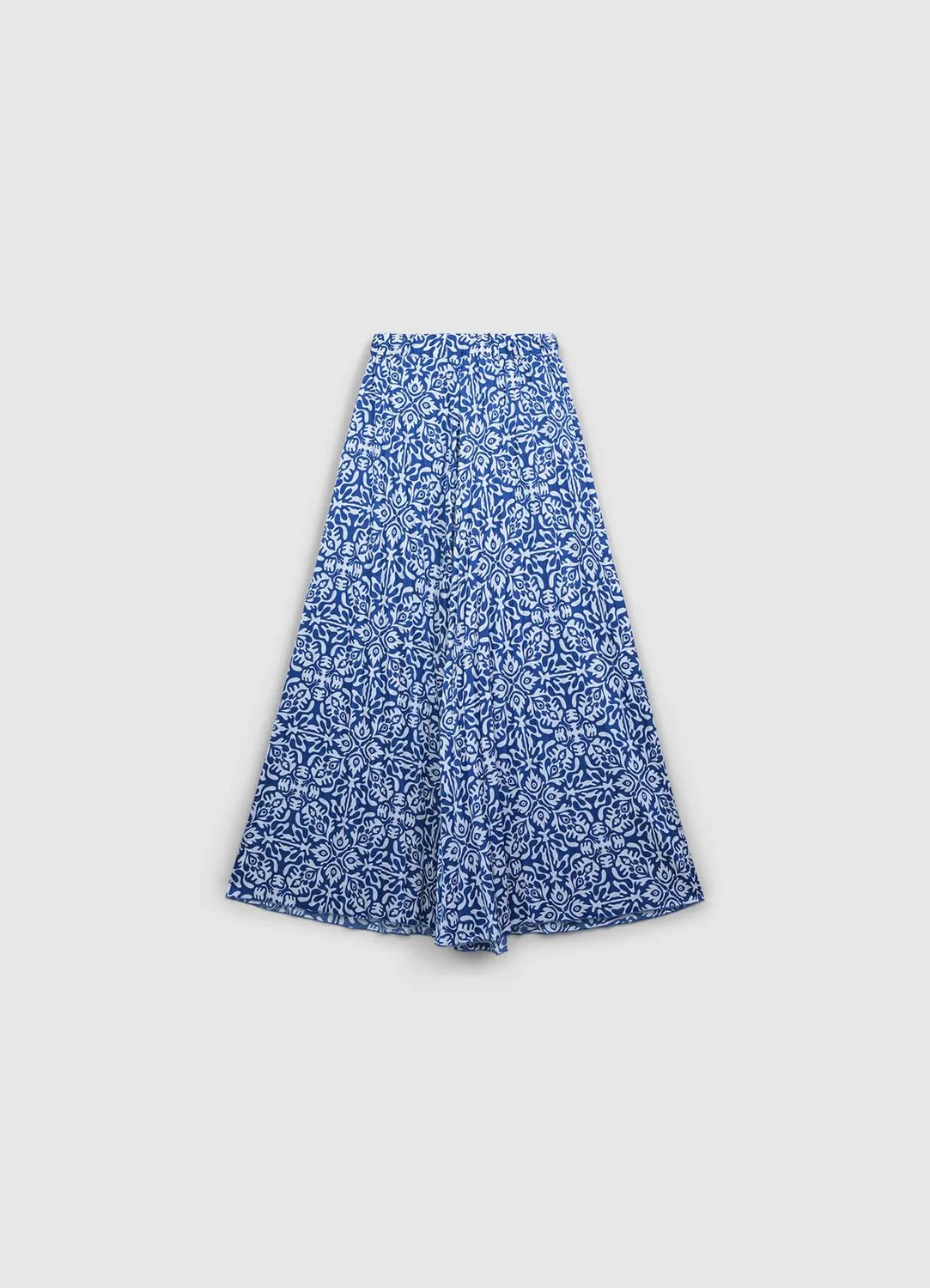 Calliope pantalon palazzo plissé à motifs femme