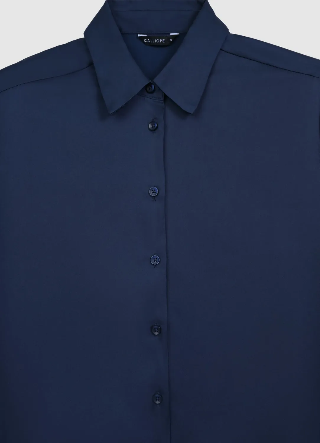 Calliope chemise satin femme manches longues classique