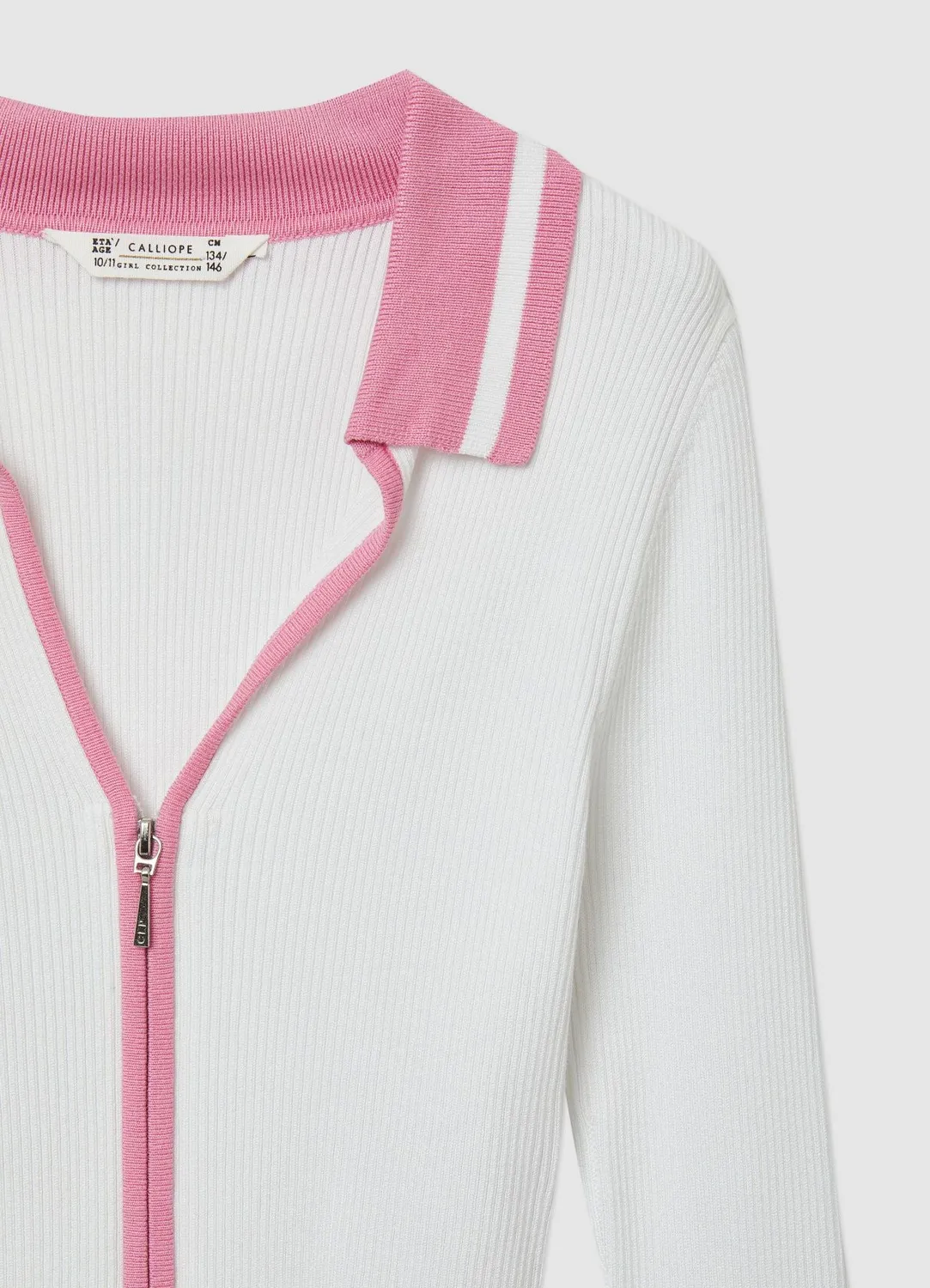 Calliope polo zip fille manches longues 10-11 ans