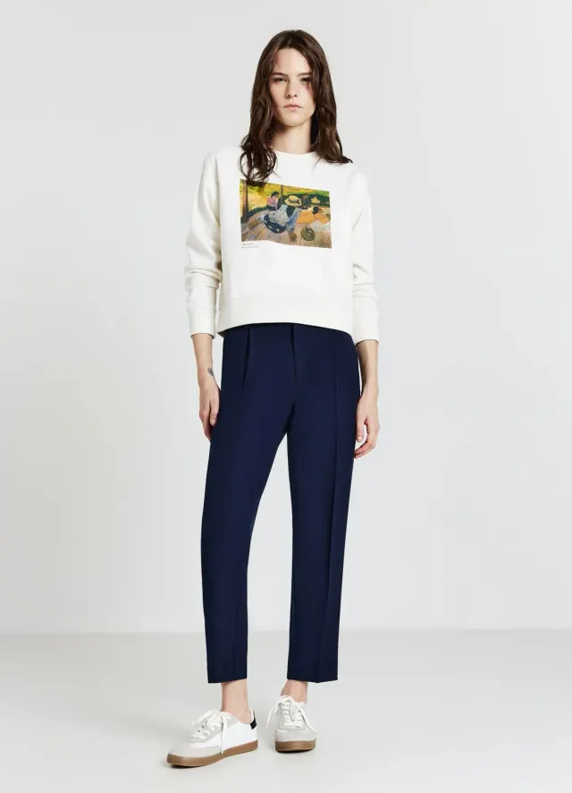 Calliope sweat femme col rond imprimé art