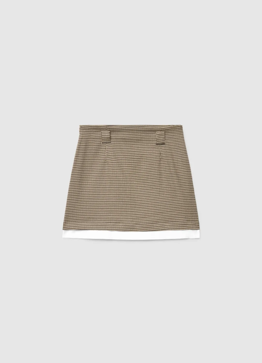 Calliope jupe mini femme pied-de-poule droite