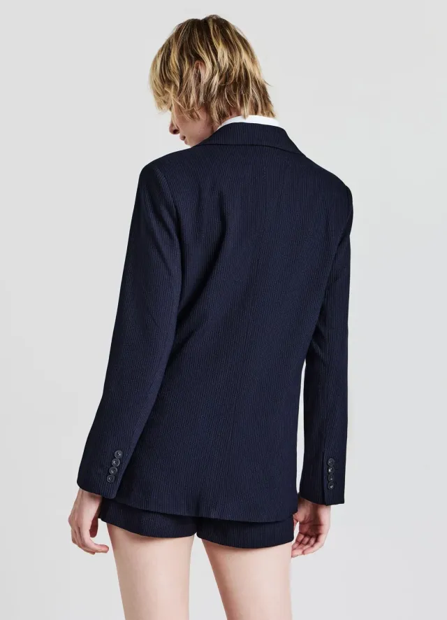 Calliope veste blazer rayée femme deux boutons
