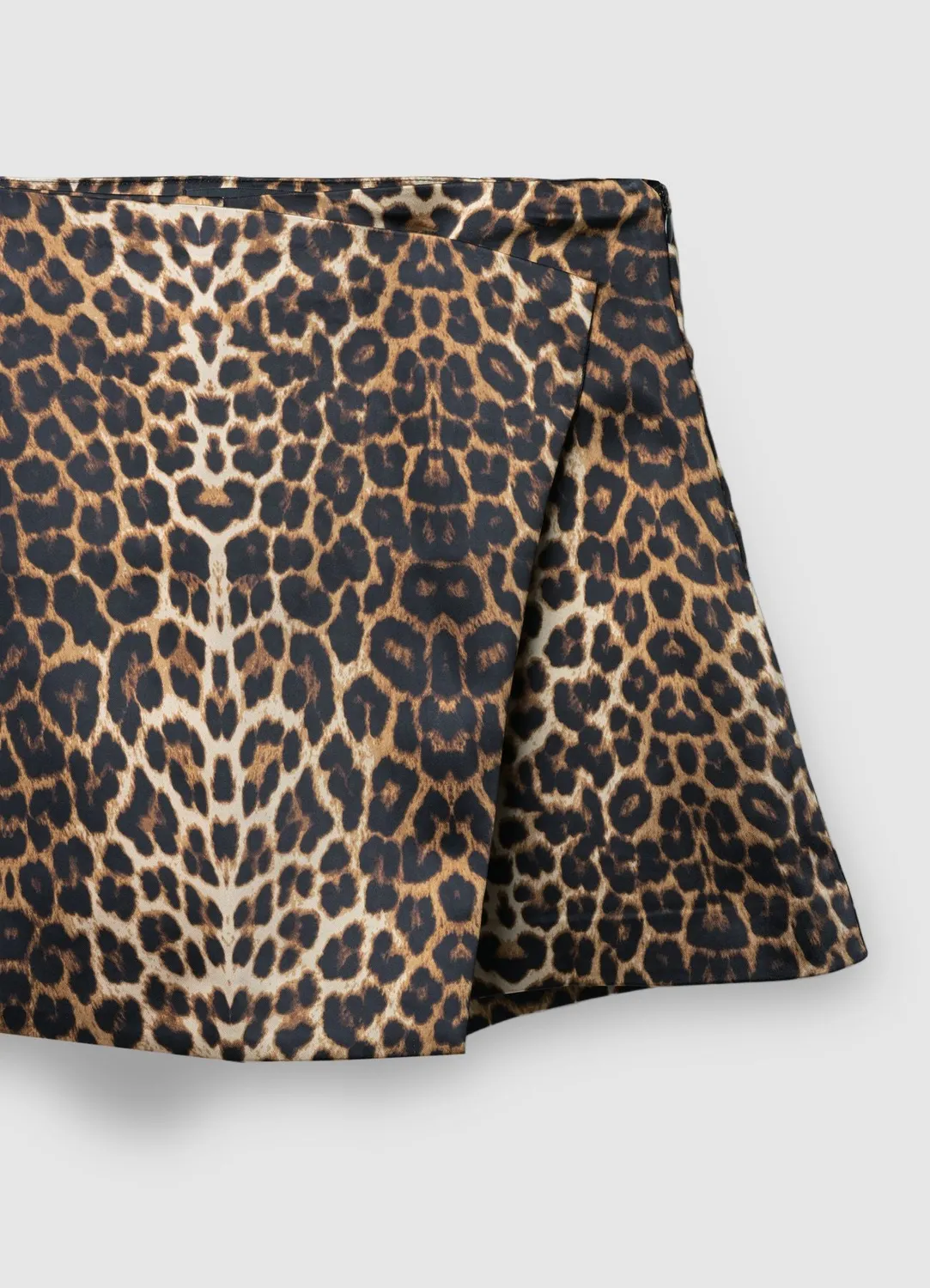 Calliope jupe-culotte satinée imprimé animalier femme