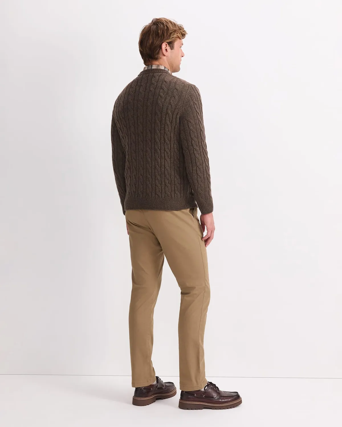 Sportscraft Cable Knit Sweater pull taille M laine torsades