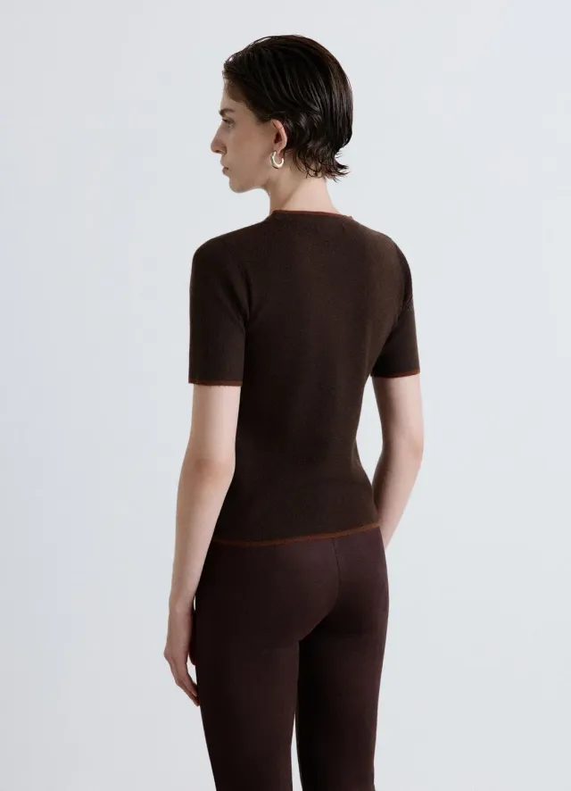 Calliope t-shirt femme maille profils contrastés