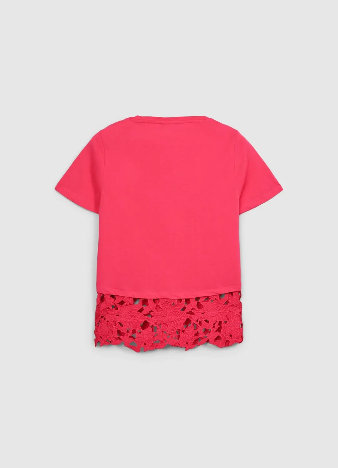 Calliope T-shirt fondo sangallo femme coton regular