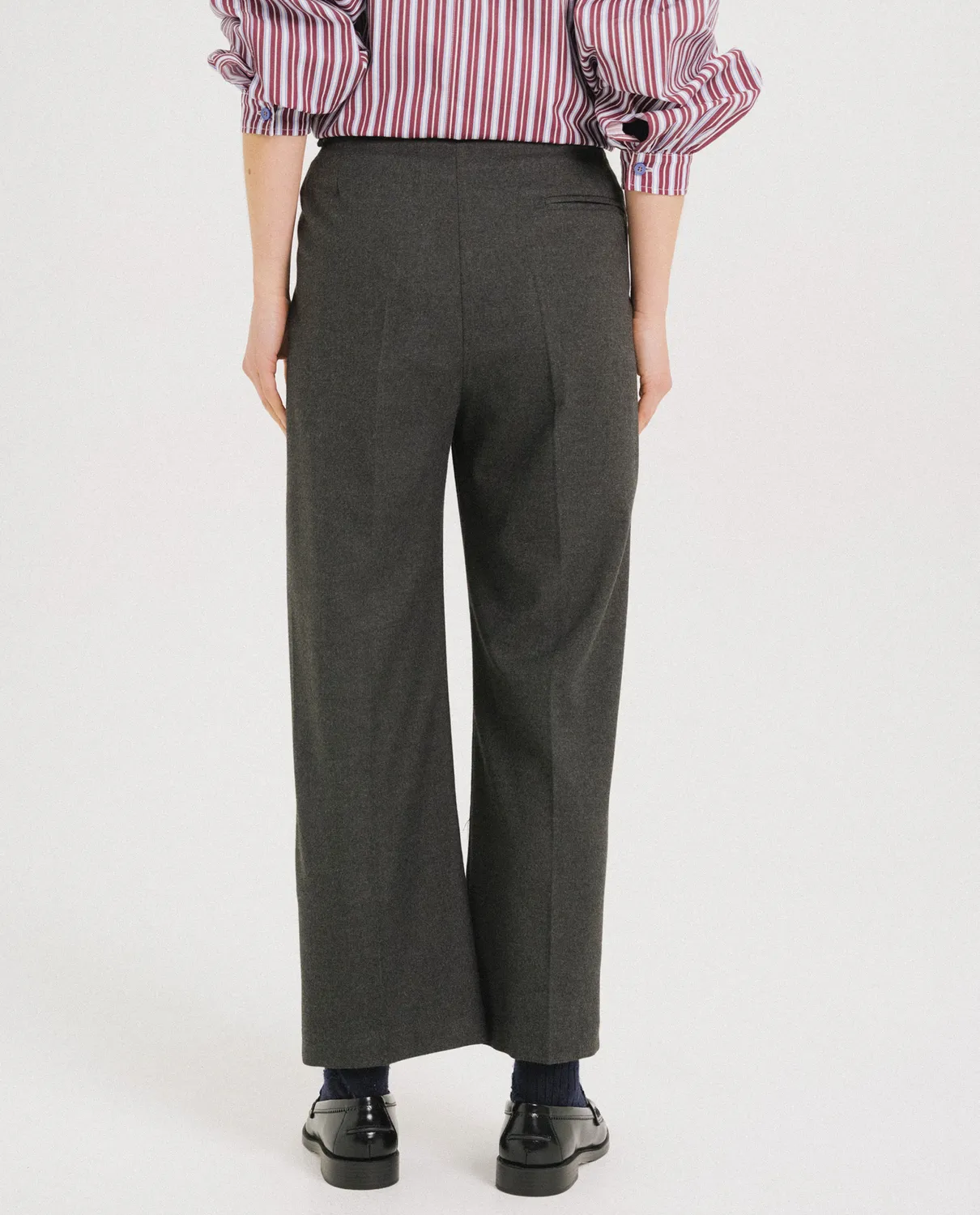 Tinsels Pepa pantalon 7/8 anthracite flanelle