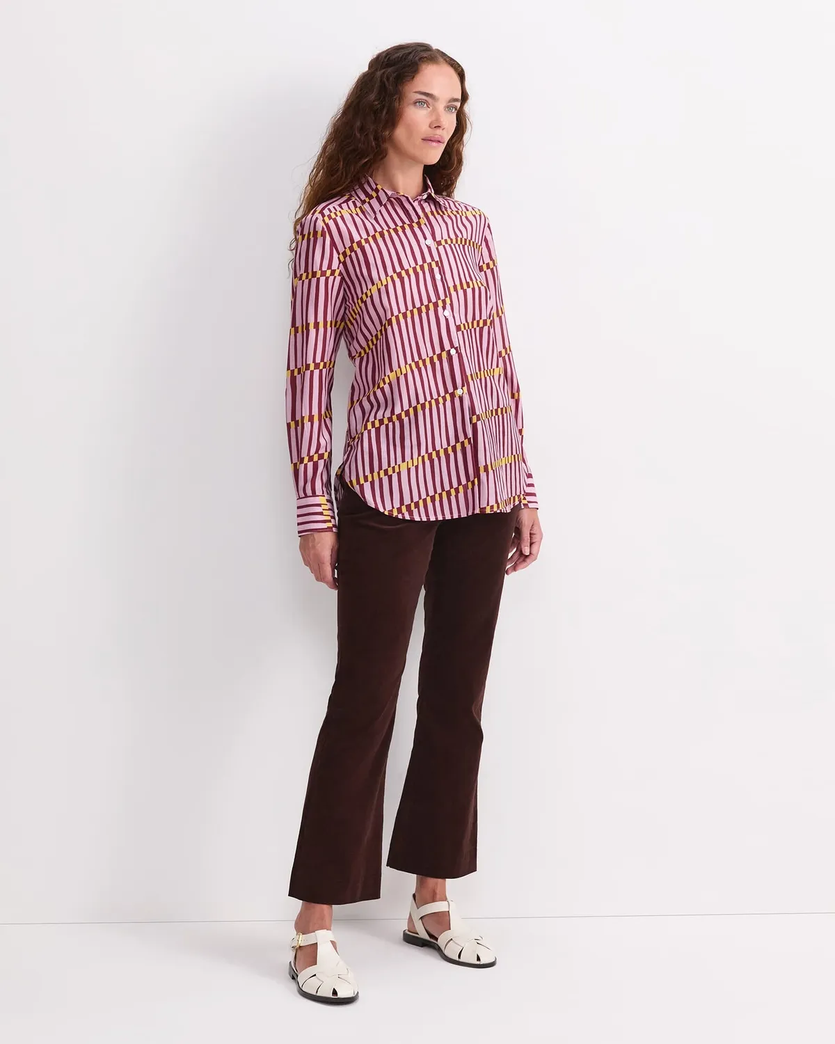 SPORTSCRAFT Rani chemise coton soie imprimé géo