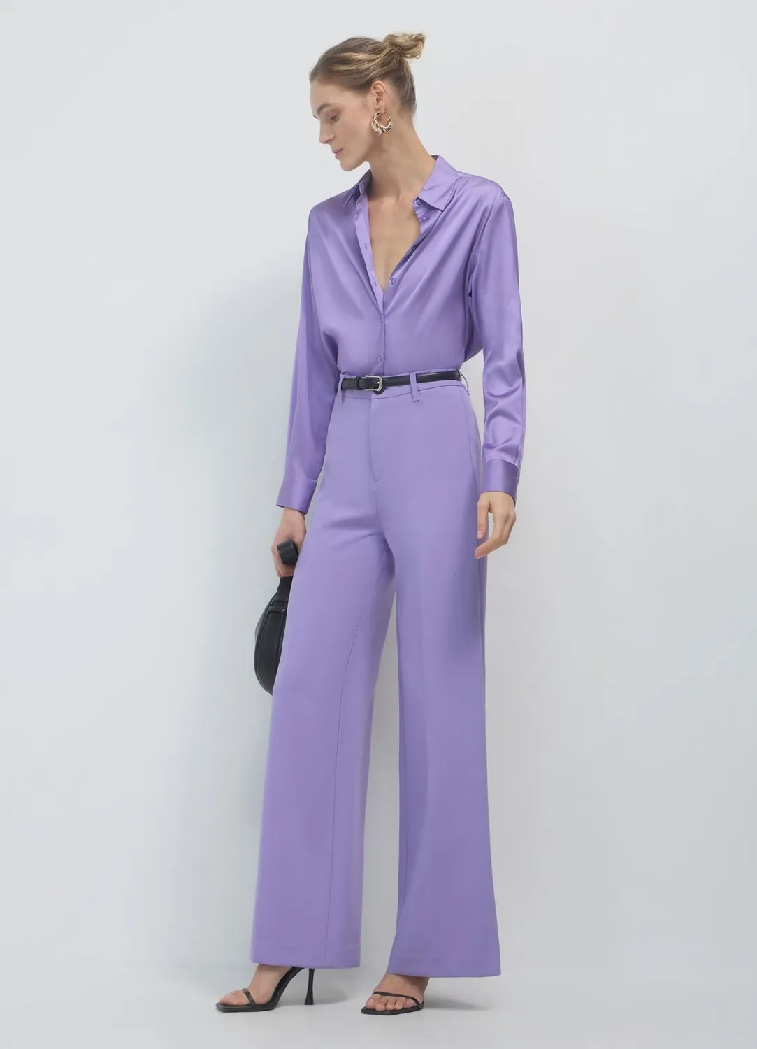 Calliope palazzo pantalon femme coupe large