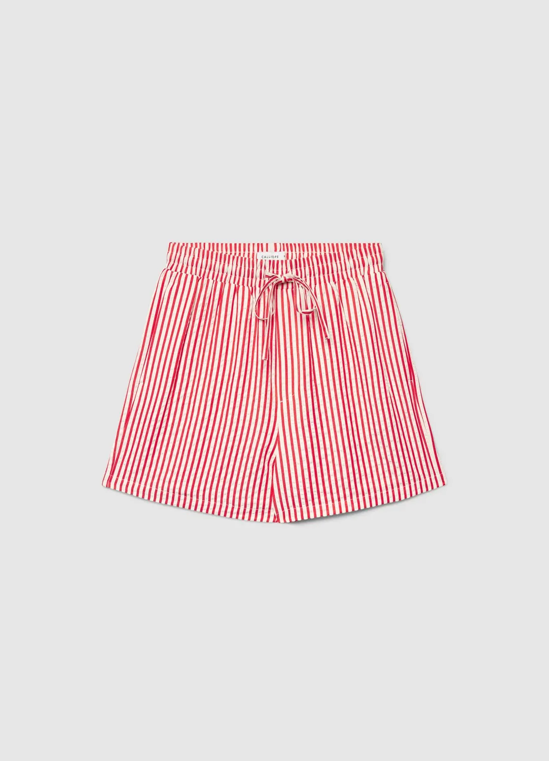 Calliope short rayé femme taille haute cordon
