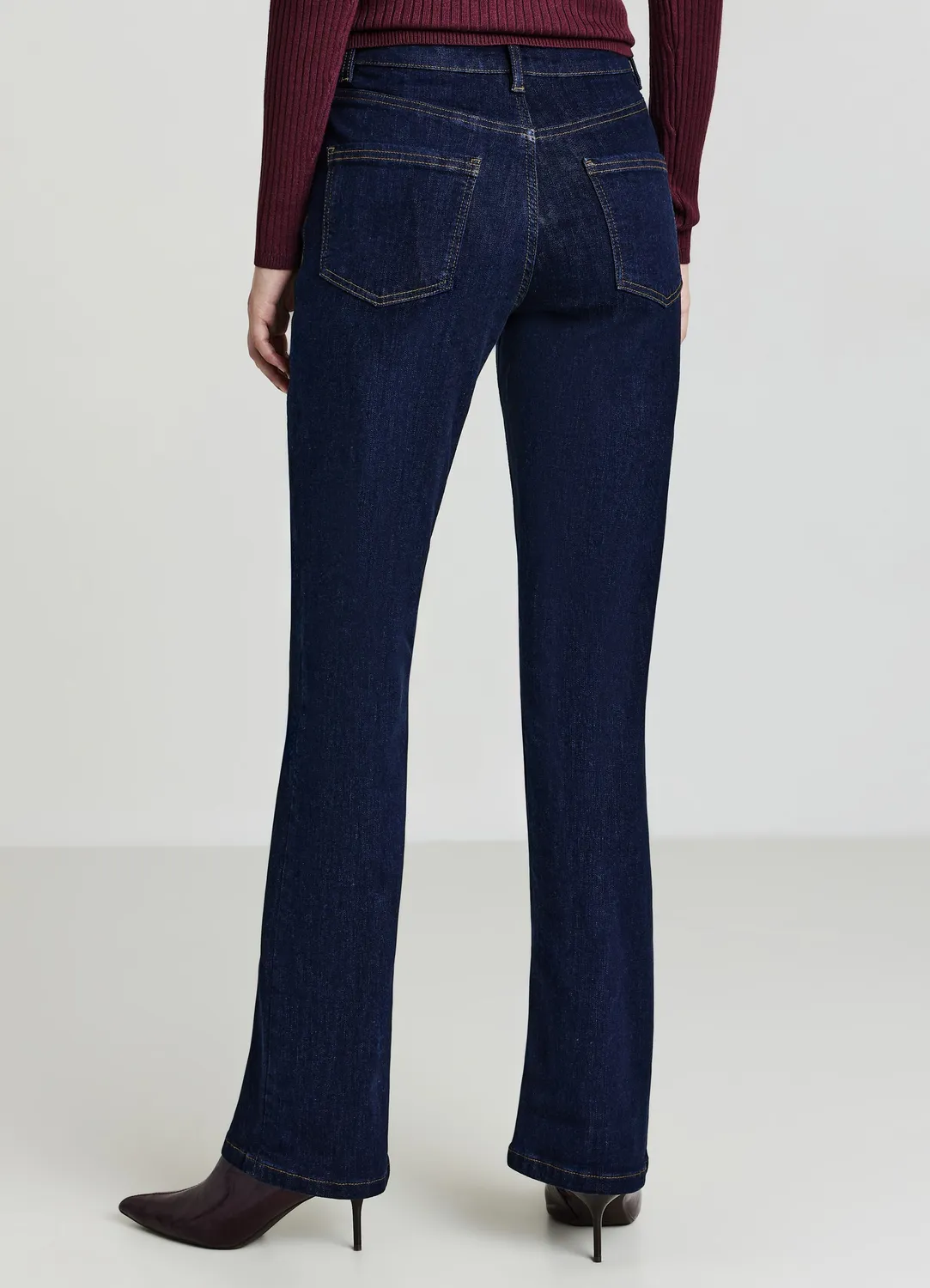 Calliope jean flare femme nervures devant
