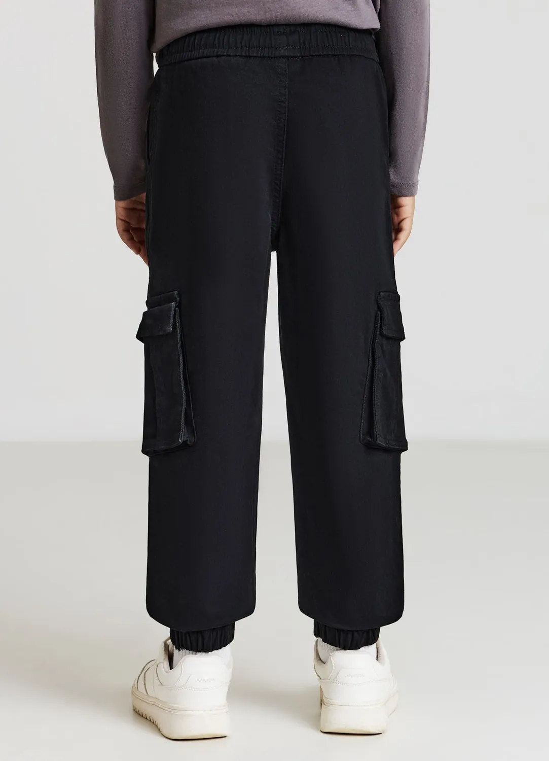 Calliope pantalon cargo coton garçon élastique