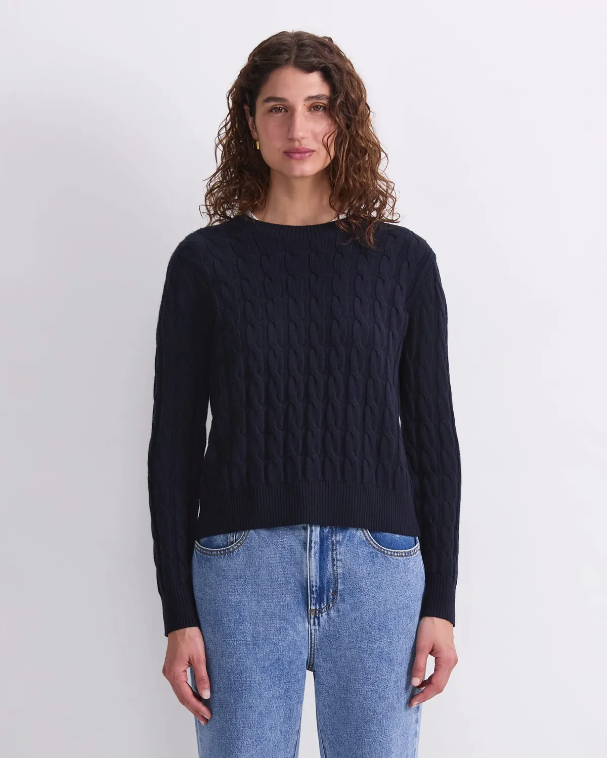 Sportscraft Merino pull torsades femme laine