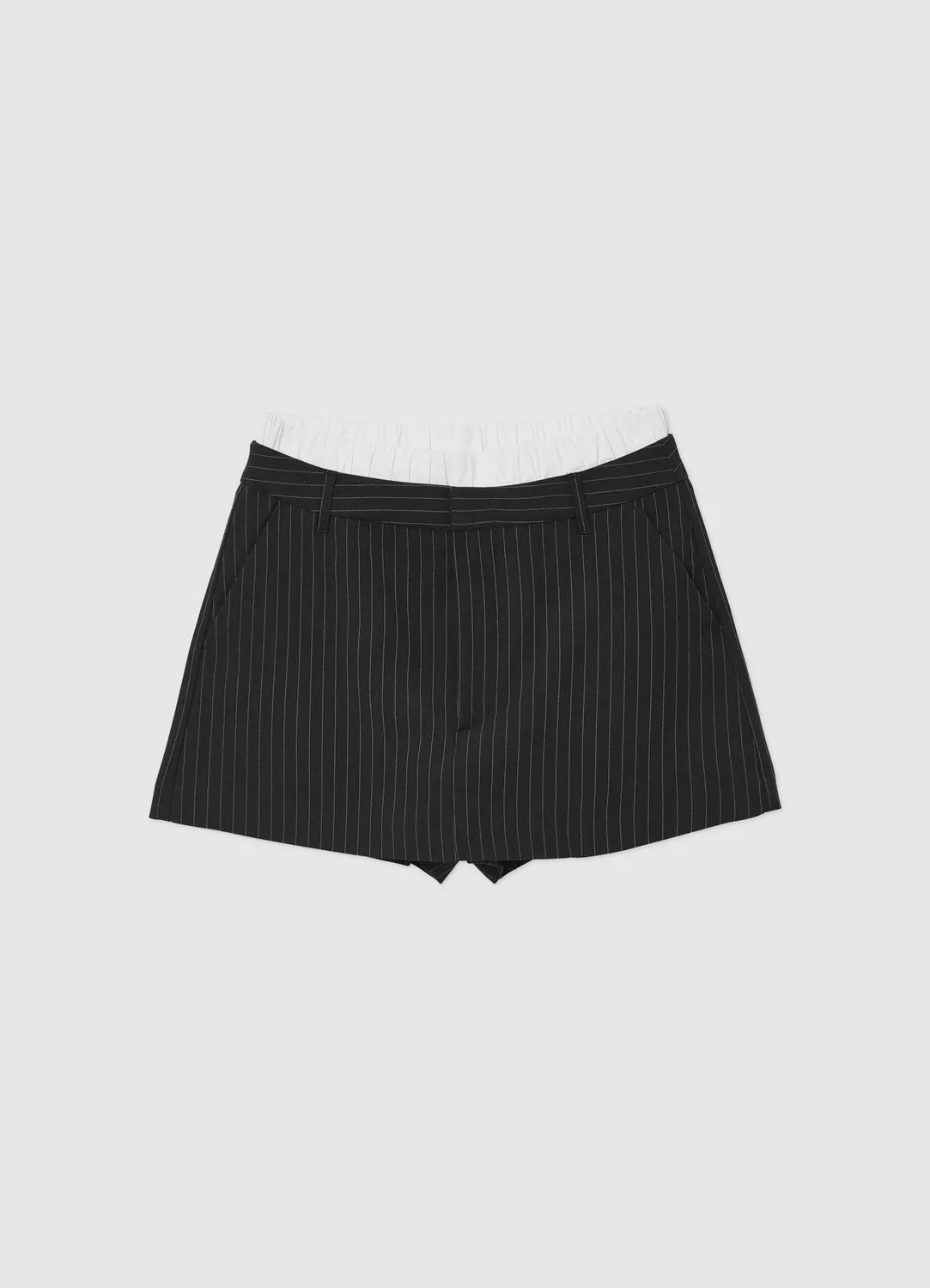Calliope short femme rayé ceinture large