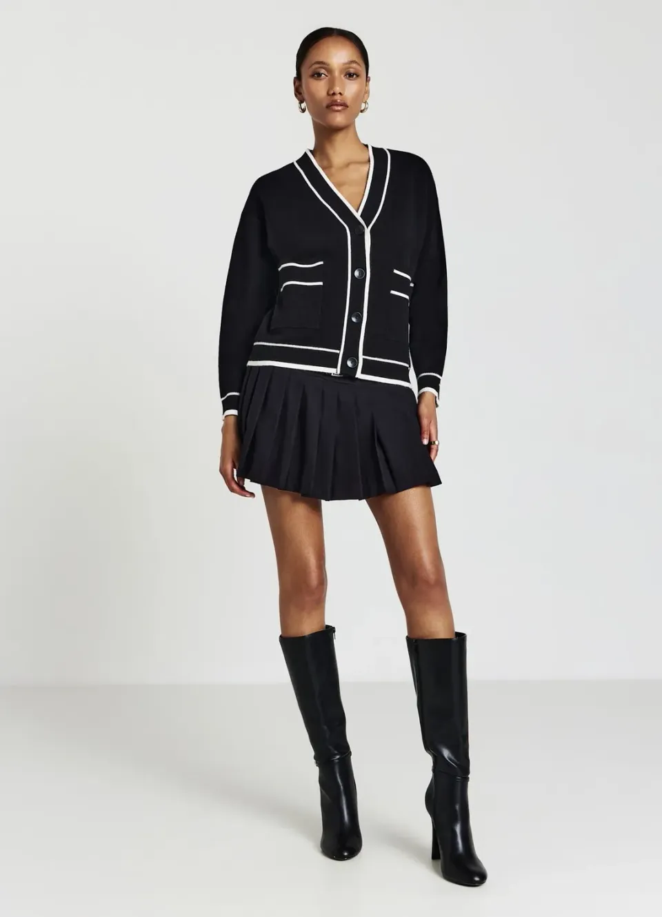 Calliope jupe-short plissée avec ceinture femme S