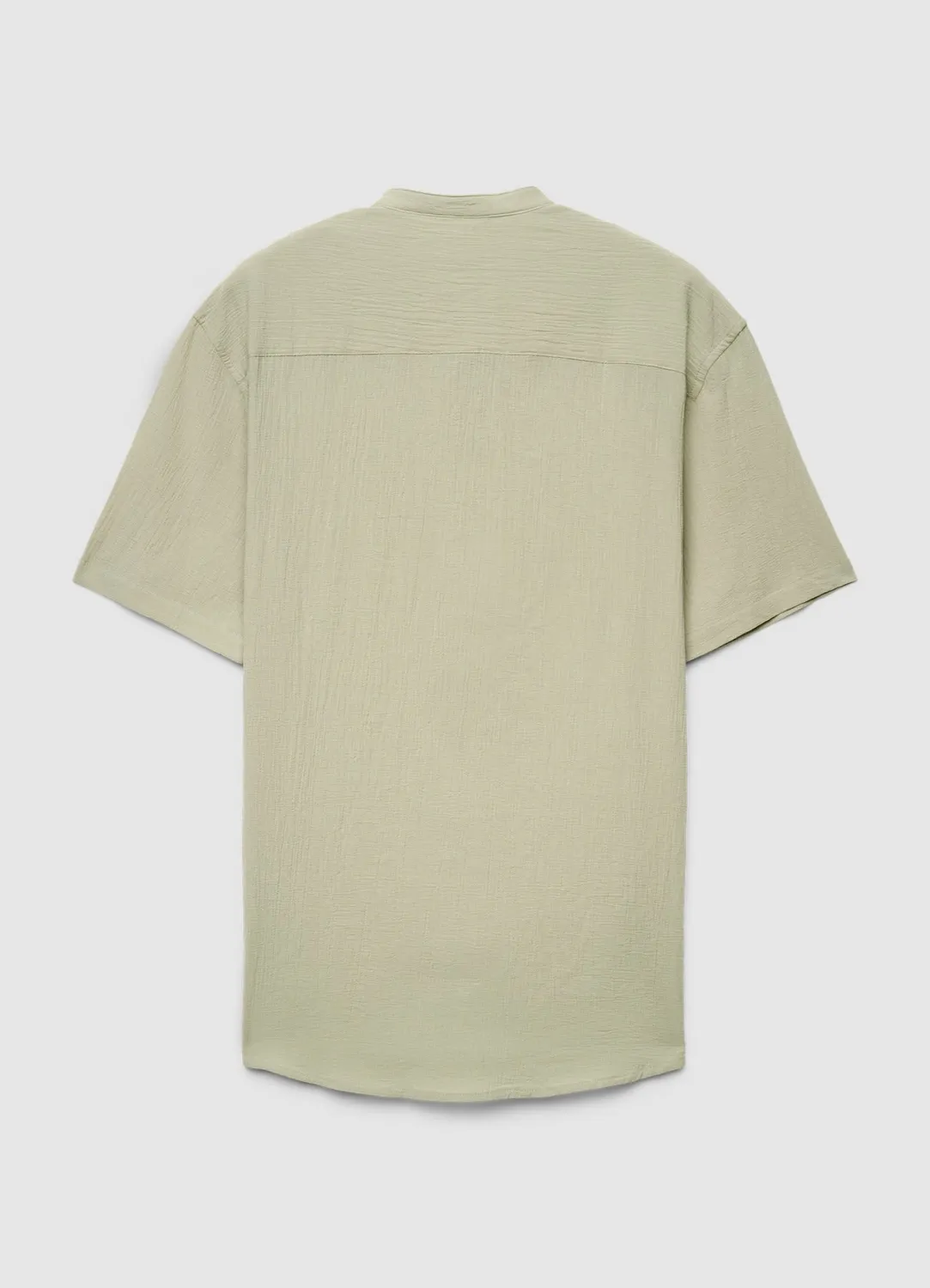 Calliope chemise homme col coréen manches courtes unie