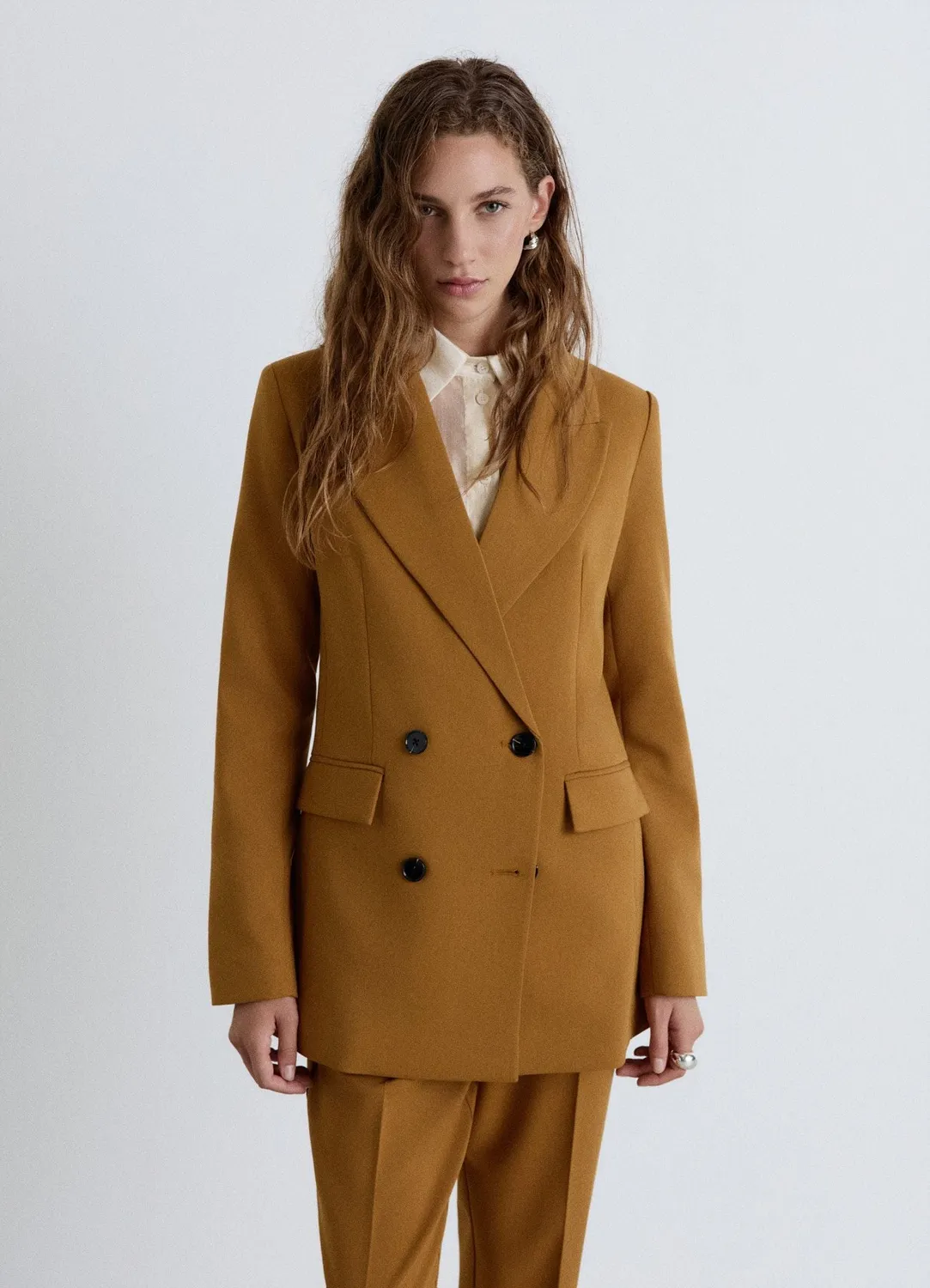 Calliope veste double boutonnage femme cintrée