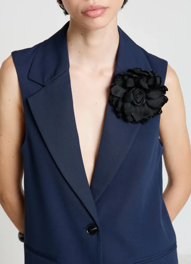 Calliope fiore broche femme TU fleur tissu