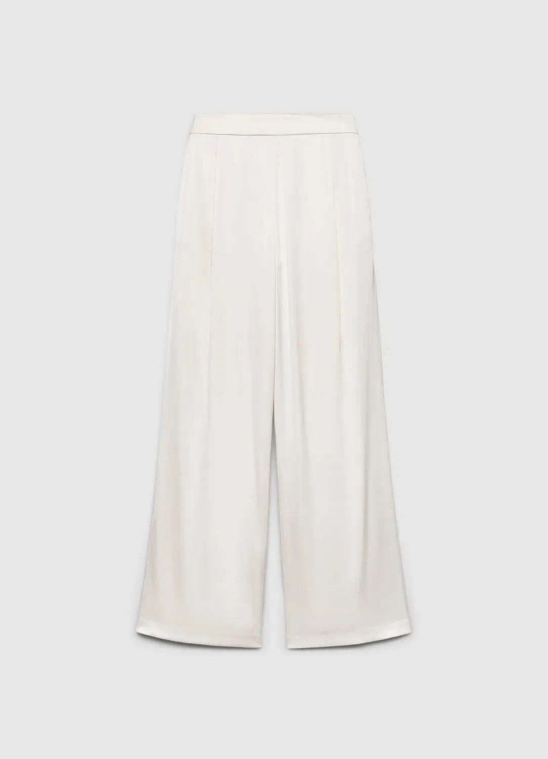 Calliope Palazzo pantalon large uni femme taille haute